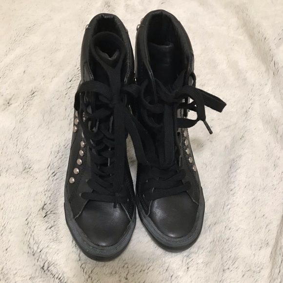 Ash high heel Sneakers with studs   NWOT - Picture 15 of 16